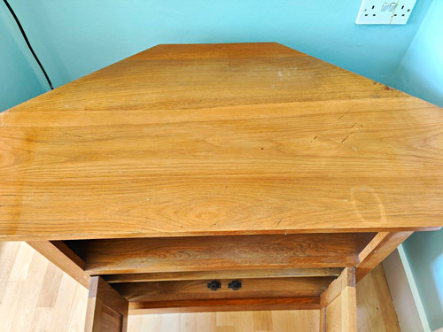 Wood corner stand unit - wood,