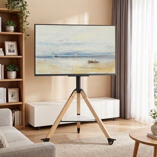 Rolling tripod floor stand - rolling,